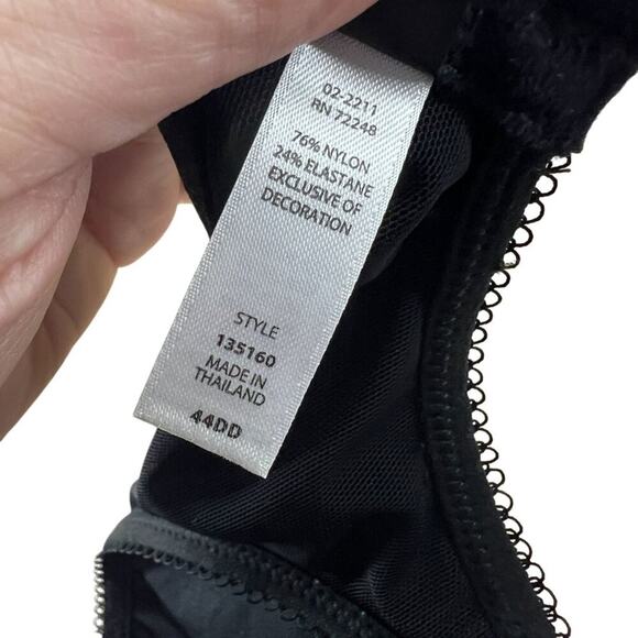 Paramour Celestial Breathable Full Coverage Contour Bra Black 135160 44DD - Picture 4 of 6